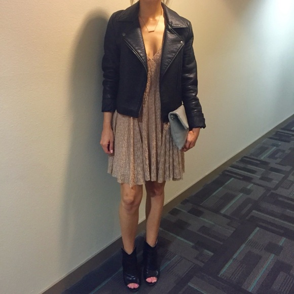 Urban Outfitters Champagne Backless Dress - Picture 2 of 10